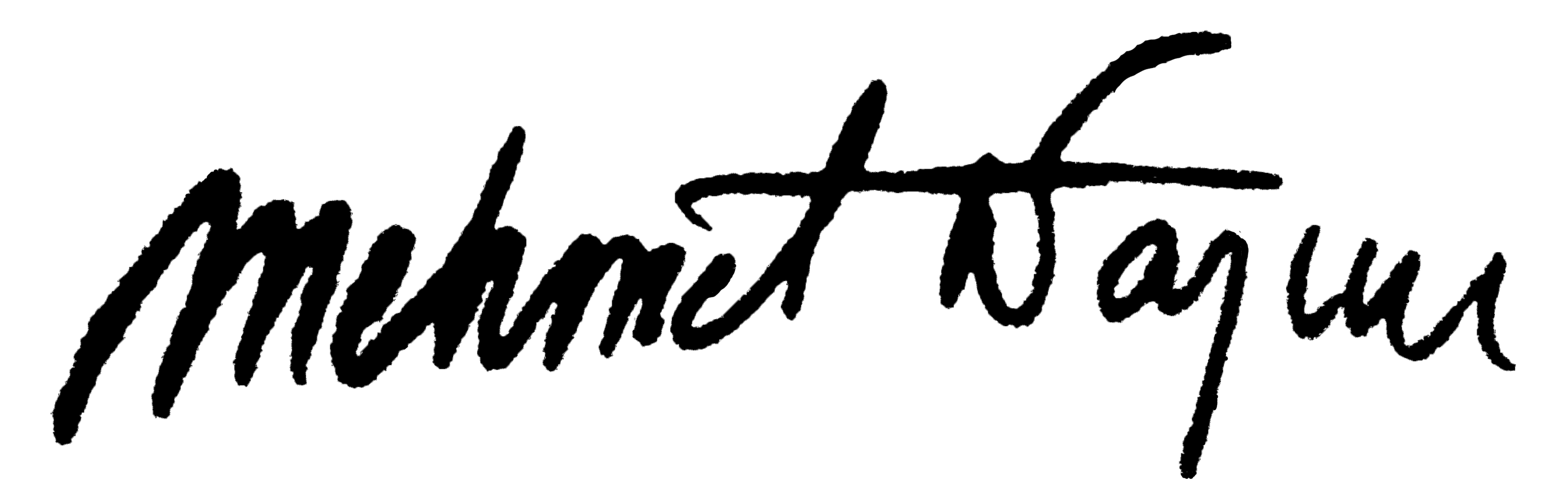 Logo - Signature of Mehmet Nazim